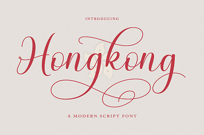 Hongkong Script branding calligraphy cards design elegant font graphic design illustration logo magazine modern script wedding