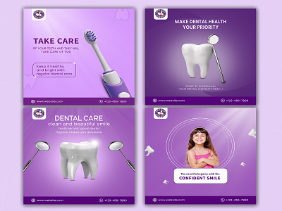 Dental Clinic | Advertising Banner Design ads design advertising banner clinic dental dental banner dental care dental social media dentist dentista design gráfico digital ads design hospital manipulation poster design social media post teeth