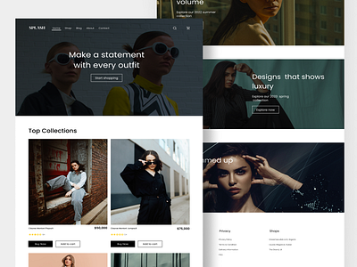 Splash Fashion Website uiux