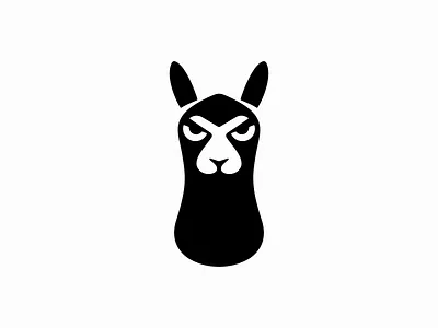 Llama Logo animal branding cartoon character cute design emblem icon illustration llama logo mark minimalist original pet simple sports unique vector zoo