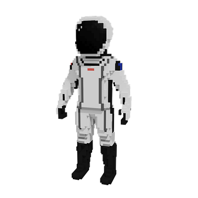 Voxel astronout astronout voxel art