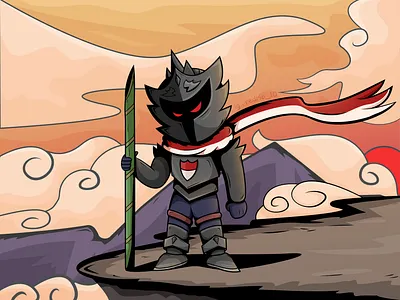 HUT RI-78 2d character design fantasy graphic design illustration indonesia vector