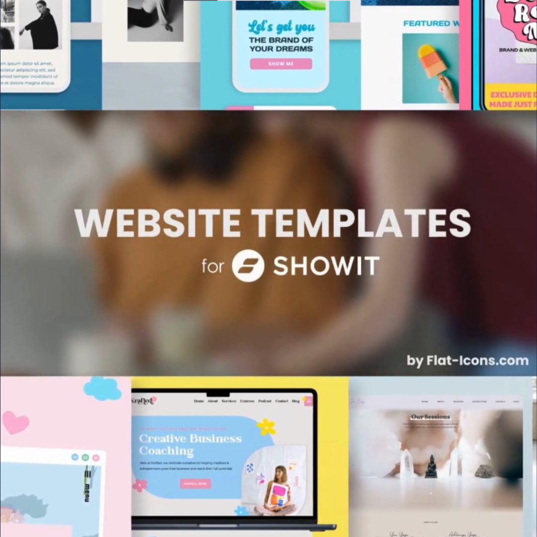 Showit Website Templates branding design illustration website