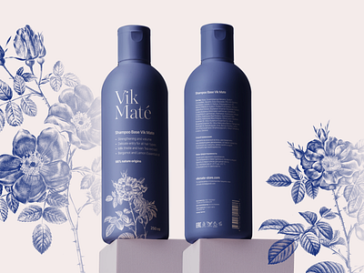 Shampoo Packaging "Vik Mate" branding design graphic design illustration logo packaging