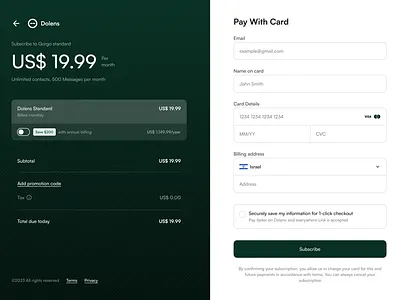 Dolens - Checkout Page buy card cart checkout checkout flow clean country design ecommerce form order payment process shopping subscription ui ui ux ui design website concept website design