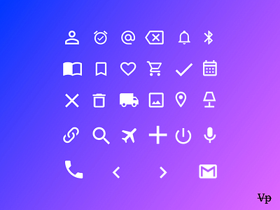Icon Set UI Design app dailyui design figma logo ui ux uxdesign