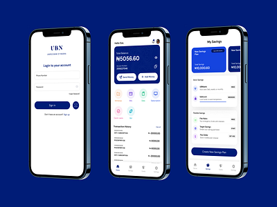 UBN mobile app uiux