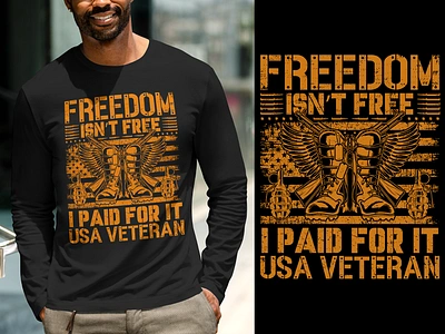 VETERAN T-SHIRT DESIGN airforce america apparel army branding clothing design fashion graphic design hoodie illustration logo marines military navy usa usarmy veteran veterans veteransday