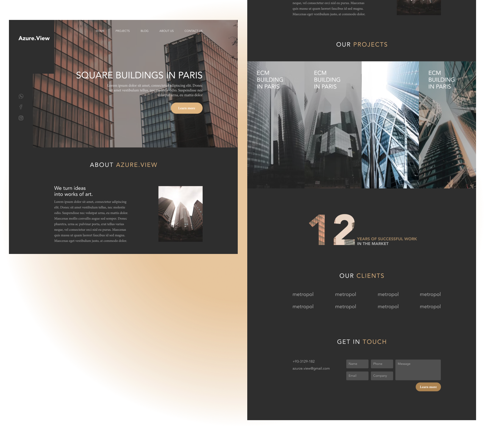 Property Business Website Landing Page adobe xd branding design dora figma framer graphic design landing page photoshop ui uiux web web design web designer website landing page
