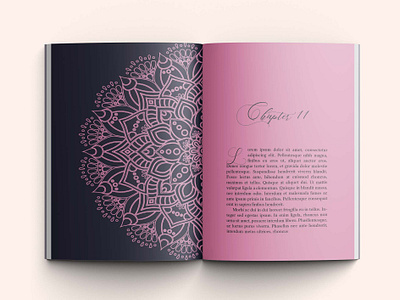 Pink Mandala Design book design editorial designe formatting graphic design illustration layout page design page layout typesetting typography
