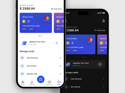 Banking App | Cards Screen banking app cards casestudy design fintech landingpage mobile app mobile banking ui ux walletapp