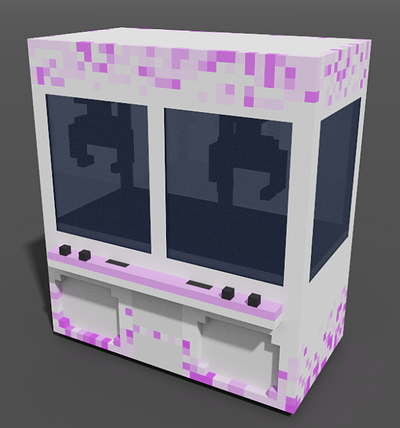 Voxel arcade game art 3d game art graphic design magicavoxel voxel art