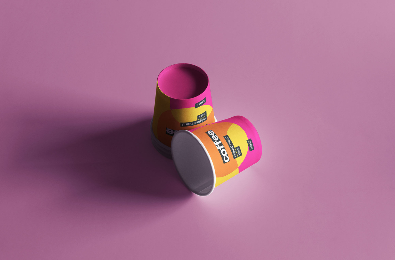 Two Mini Coffee Cups Mockup By Graphic Pear On Dribbble