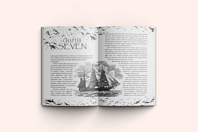 Historical Fiction - Pirate Ship Design book design editorial design formatting graphic design illustration layout page design page layout typesetting typography