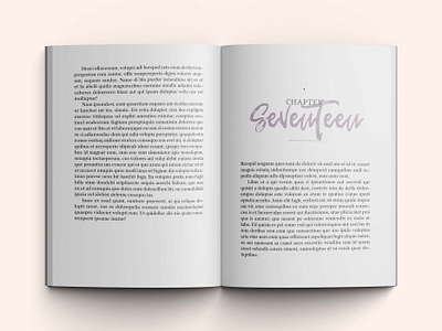 Contemporary Young Adult Fiction Formatting book book formatting contemporary fiction design editorial design fiction formatting graphic design illustration layout page design page layout typesetting typography young adult
