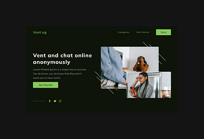 Vent Online design ui ux web website