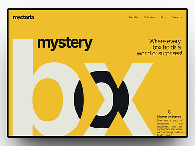 mysteria - Mystery box Website branding event gift graphic design landing page mystery box saas surprise ui web design website