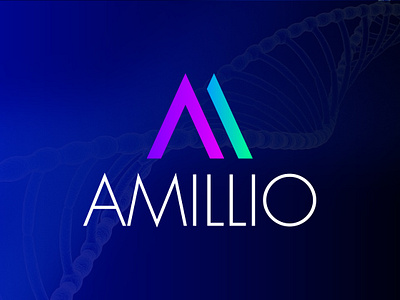 AMILLIO LOGO app applogo crypto cryptologo graphic design minimal minimalistlogo modernlogo securitylogo startup startuplogo tech techlogo technology technologylogo