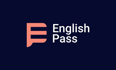 ENGLISH PASS LOGO app applogo crypto cryptologo cyber design education graphic design illustration logo minimal minimalistlogo security