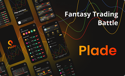 Plade - A Fantasy trading application 3d animation app branding design graphic design logo motion graphics ui ux