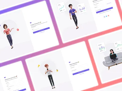 Auth Pages - Vuexy Design System admin admin template alert auth auth pages button card chart dashboard design system figma forgot password front page landing page login page register sass uikit widget
