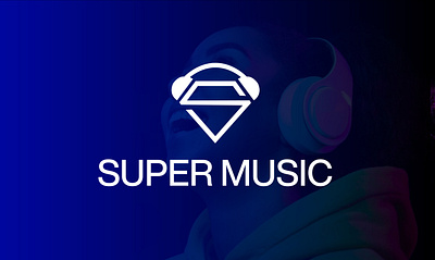 SUPER MUSIC LOGO app applogo crypto cryptologo design graphic design illustration minimal minimalistlogo