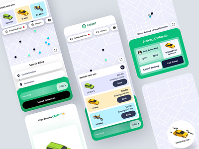 Car Rental App Design appdesign carapp cleanenergy design designinspiration illustration mobiledesign ui userexperience userinterface