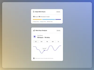 Work Hour Tracker branding design graphic design illustration logo minimalist product typography ui ux vector white