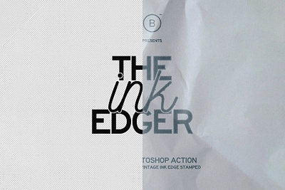 The Ink Edger - One Click action design distress edge graphic design grunge illustration ink paper photoshop psd stamp vintage