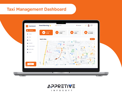 TAXI Management Dashboard application crm cxrm dashboard design i landing page mobile app taxi ux