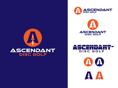 Ascendant Disc Golf branding district north design golf new hampshire nick beaulieu