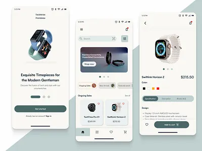 E-Commerce app UI branding creativevision design designchallenge designexploration designinspiration digitalartistry dribbblecommunity e commerce e commerce app figma innovativeideas pixelperfection ui ui design uiux uiuxinspire user interface watch watch app ui