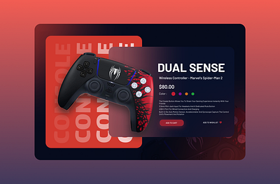 Gaming Controller (SPIDERMAN EDITION) Poster figma game graphic design poster ui ux