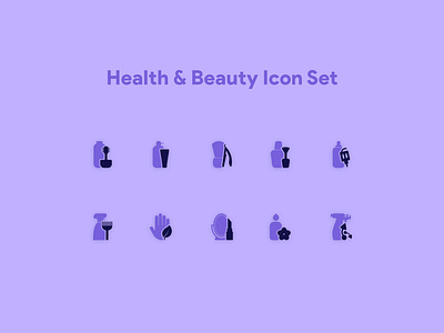 Health and Beauty Icon Set (Part I) beauty icon beauty icon set cosmetics icon cosmetics icon set health icon health icon set iran
