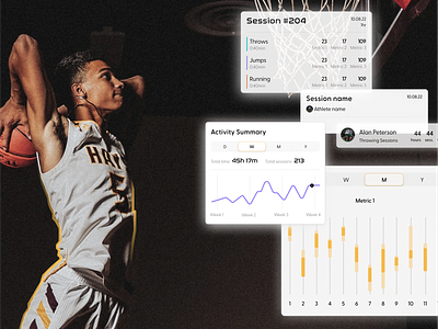 Nextiles app athlete basketball coach components design digital design figma metrics mobile design nextiles performance sports tracking ui ui design ux design