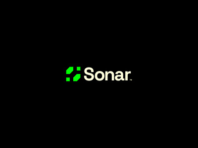 Sonar - Blockchain Finance Startup - Logo Design a.i block blockchain brand branding business crypto design fintech graphic design handcrafted iconic light logo design logofolio logomark startup symbol timeless yellow