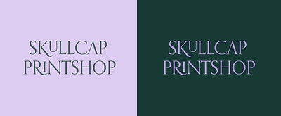 Skullcap Printshop Logo v2 branding design logo