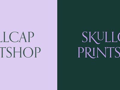 Skullcap Printshop Logo v2 branding design logo