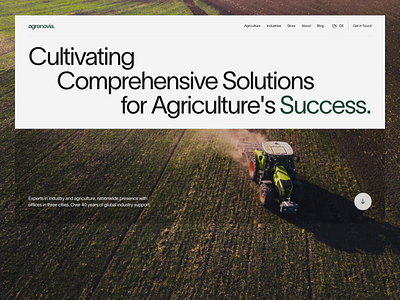 Agronovia Landing Page agricultural clean design eco ecommerce landing landing page minimal ui ux web design