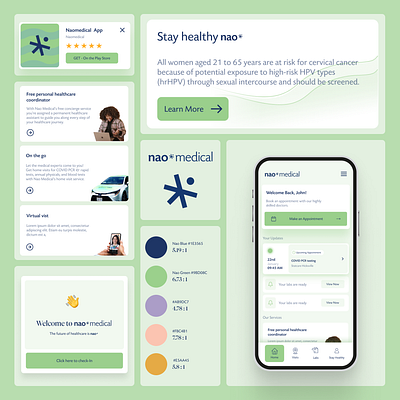 Health Care app branding logo ui