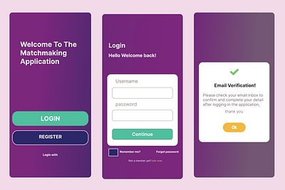 Login Sign up UI Design | Verify Email Concept app branding design graphic design typography ui ux vector