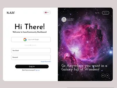 sign up page