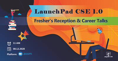 LaunchPad CSE 1.0 Event Organized by JU Computer Club branding graphic design