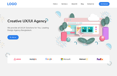 UX/UI Agency Website UI Design adobe xd design dribbble figma interactive design ui ui agency user audience user experience user interface ux