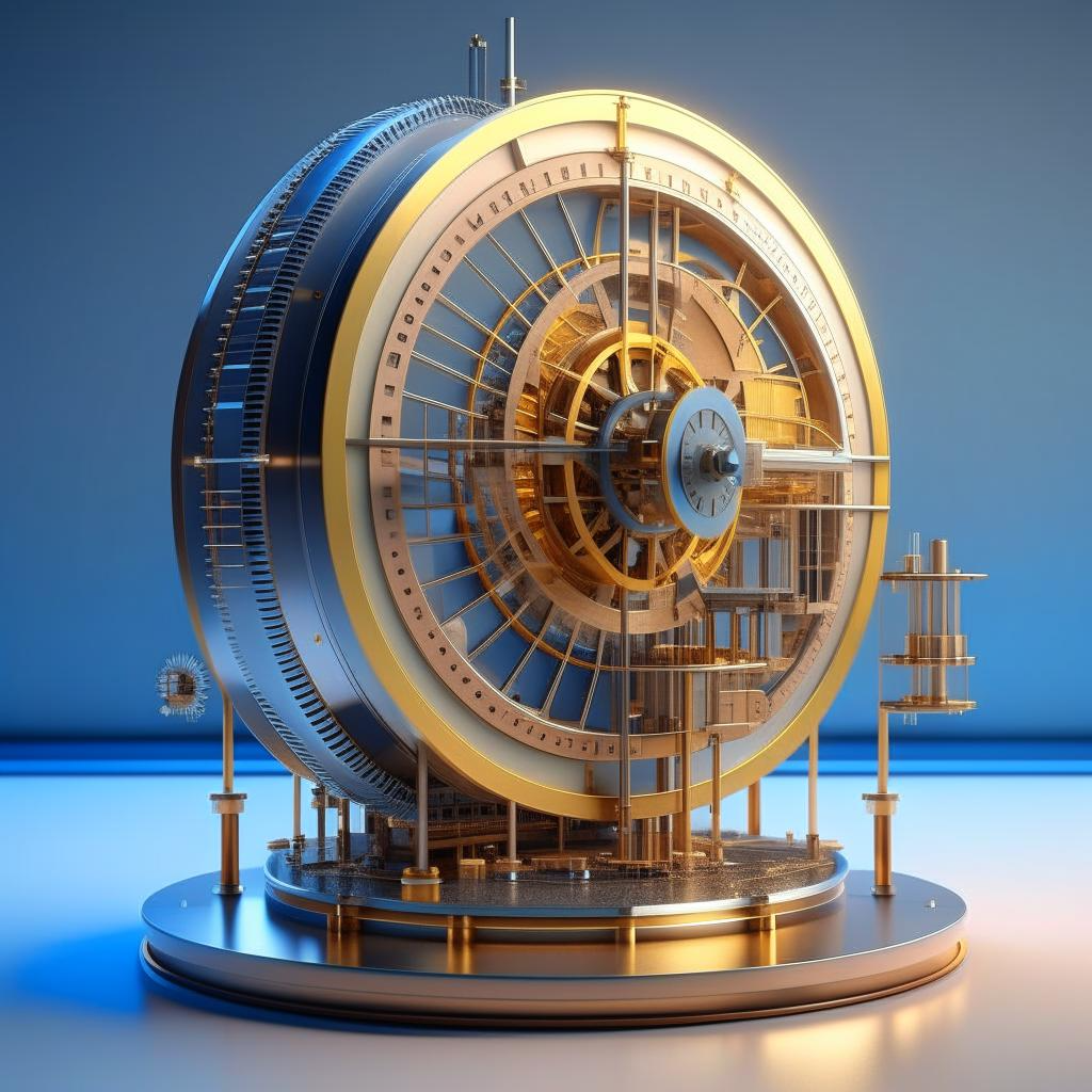 Detailed Infographic drawing of perpetual motion machine by Jack Conev ...