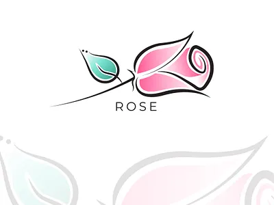 Modern Arabic Logo Design arabic arabic calligraphy arabic logo branding design flowers graphic design islamic logo pink rose شعارات عربية لوجو وردة