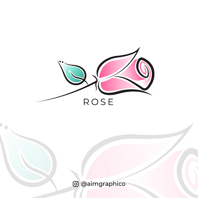 Modern Arabic Logo Design arabic arabic calligraphy arabic logo branding design flowers graphic design islamic logo pink rose شعارات عربية لوجو وردة