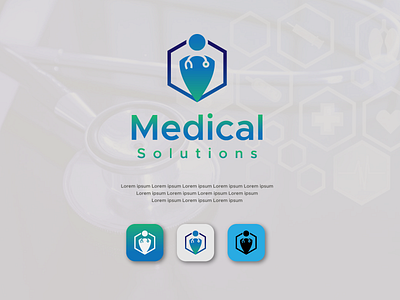 Medical Solutions app icon branding dental logo design doctor doctor logo hospital logo icon logo illustration logo logo branding logo design medical medical logo minimilist logo pharmecy logo