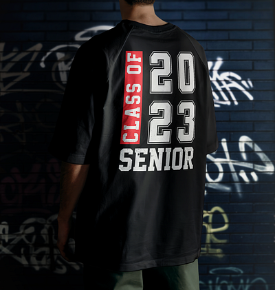 Class of 2023 Senior - Typography Design design fashiondesign graphic design illustration t shirt typography vector