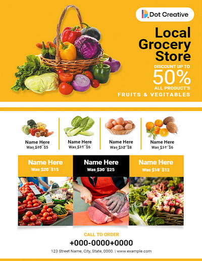 🛒🌟 Elevate Your Grocery Store's Image 🌟🛒 3d animation branding flyer graphic design logo motion graphics ui